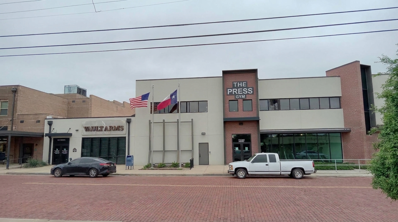 The Press Gym entrance in downtown Tyler